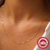 Wholesale 925 Sterling Silver Women's Water Wave Snake Bead Chain With Geometric Pattern And Electroplating
