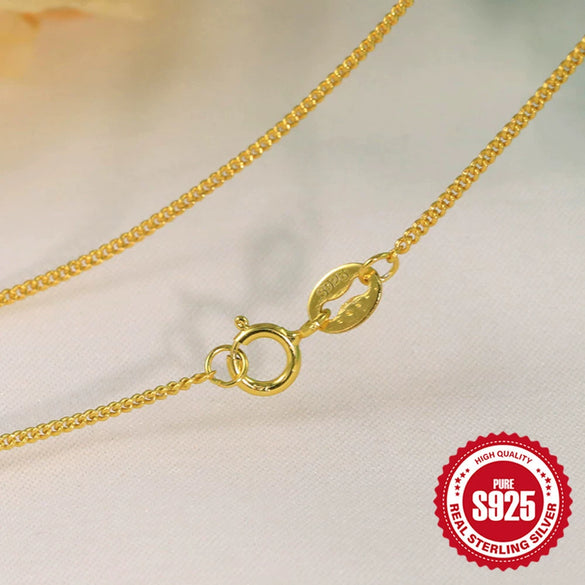 Wholesale 925 Sterling Silver Women's Water Wave Snake Bead Chain With Geometric Pattern And Electroplating