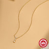 Wholesale 925 Sterling Silver Yshaped Geometric Minimalist Collarbone Necklace With Electroplating Treatment