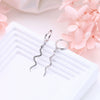 Wholesale 925 Sterling Silver Zodiac Snake Earrings For Women