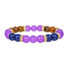 Wholesale Stone Beaded Bracelet Handmade Amethyst Lapis Lazuli Tiger Eye Unisex