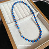 Wholesale Stone Beaded Clavicle Necklace Geometric Style Handmade For Women