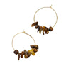 Wholesale Stone Geometric Earrings Fashion Simple Electroplated Jewelry For Women