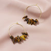 Wholesale Stone Geometric Earrings Fashion Simple Electroplated Jewelry For Women