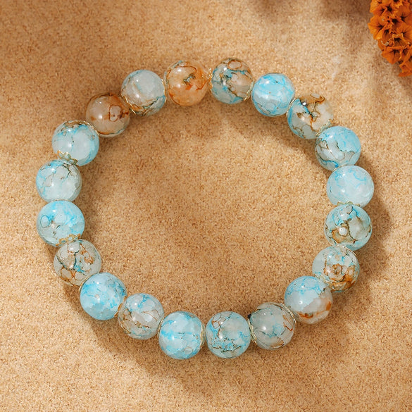 Wholesale Stone Geometric Manual Design Beaded Bracelet