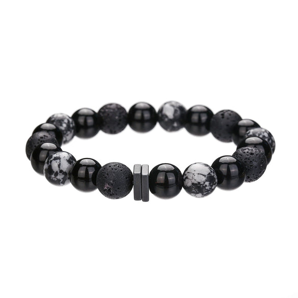 Wholesale Stone Handmade Geometric Snowflake Unisex Bracelet