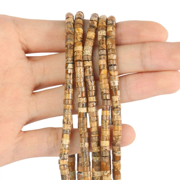 Wholesale Stone Right Angle Disc Loose Beads For Diy Bracelets