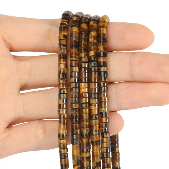 Wholesale Stone Right Angle Disc Loose Beads For Diy Bracelets