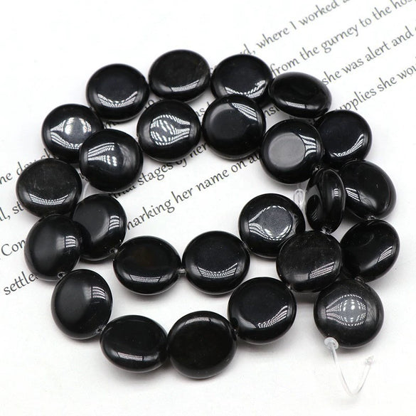 Wholesale Stone Round Cake Beaded Semifinished Necklace Jewelry Accessories Cutting Process