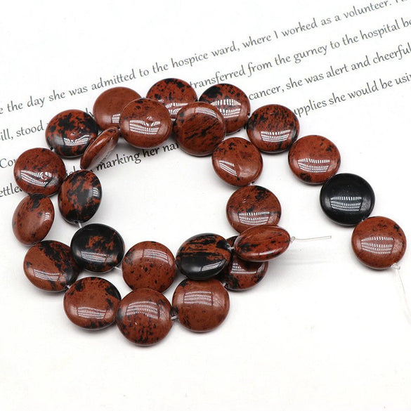 Wholesale Stone Round Cake Beaded Semifinished Necklace Jewelry Accessories Cutting Process