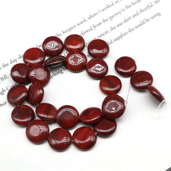 Wholesale Stone Round Cake Beaded Semifinished Necklace Jewelry Accessories Cutting Process