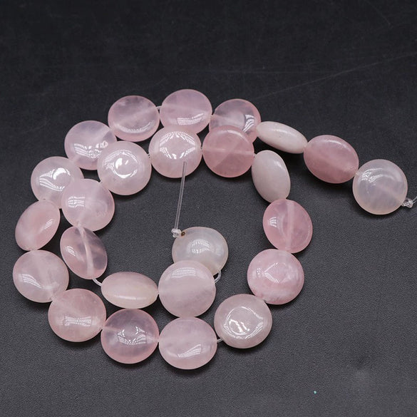 Wholesale Stone Round Cake Beaded Semifinished Necklace Jewelry Accessories Cutting Process
