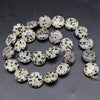 Wholesale Stone Round Cake Beaded Semifinished Necklace Jewelry Accessories Cutting Process