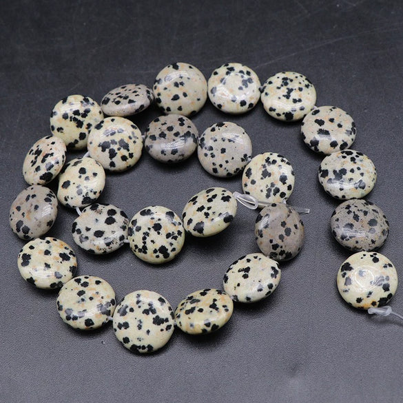 Wholesale Stone Round Cake Beaded Semifinished Necklace Jewelry Accessories Cutting Process