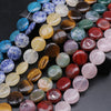 Wholesale Stone Round Cake Beaded Semifinished Necklace Jewelry Accessories Cutting Process