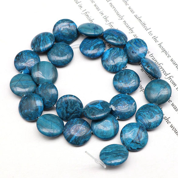 Wholesale Stone Round Cake Beaded Semifinished Necklace Jewelry Accessories Cutting Process