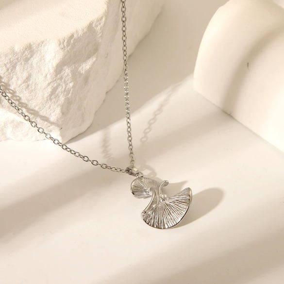 Wholesale Stone Starfish U Shape Stainless Steel Necklace With Polishing Treatment