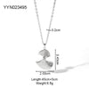 Wholesale Stone Starfish U Shape Stainless Steel Necklace With Polishing Treatment