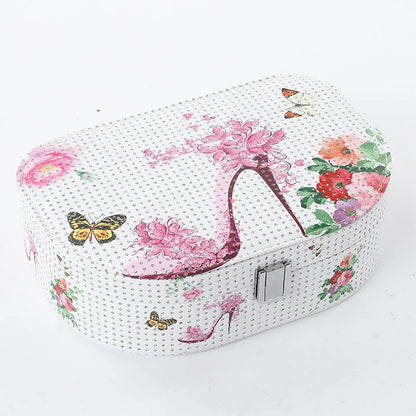 Wholesale Storage Box Solid Wood Flannel Jewelry Box