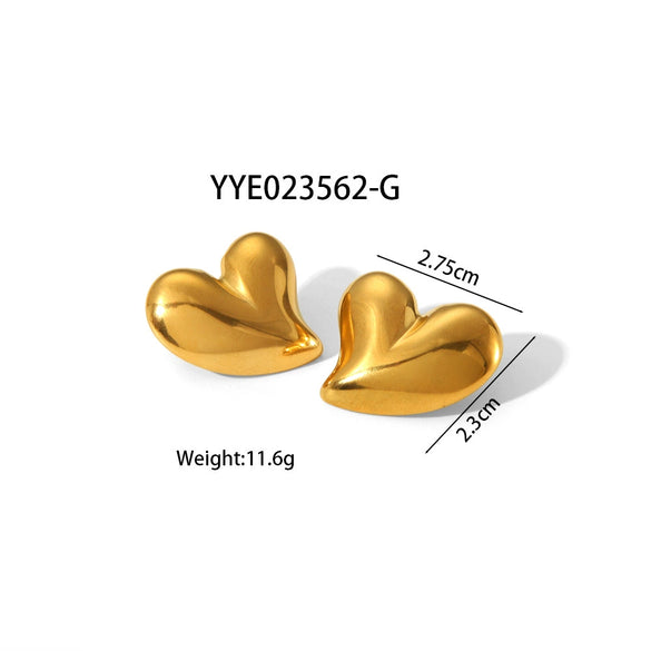Wholesale Striped Smooth Polished Stainless Steel Earrings With Butterfly Design High Sense Style Pvd Furnace Real Gold Electroplating