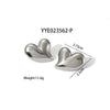 Wholesale Striped Smooth Polished Stainless Steel Earrings With Butterfly Design High Sense Style Pvd Furnace Real Gold Electroplating