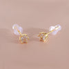 Wholesale Stud Earrings Copper Geometric Electroplating Simple Style Unisex
