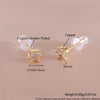 Wholesale Stud Earrings Copper Geometric Electroplating Simple Style Unisex