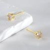 Wholesale Stud Earrings Copper Geometric Electroplating Simple Style Unisex