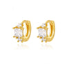 Wholesale Stud Earrings Copper Gold Platinum Electroplated Heart Shape Butterfly Zircon For Women