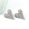 Wholesale Stud Earrings Copper Heart Shape Geometric Electroplating For Women