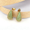 Wholesale Stud Earrings Copper Water Drop Shape Electroplated Jewelry For Women