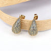 Wholesale Stud Earrings Copper Water Drop Shape Electroplated Jewelry For Women