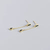 Wholesale Stud Earrings S925 Sterling Silver Geometric Rectangular Horse Eye Tassel Electroplated For Women