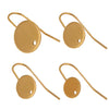 Wholesale Stud Earrings Stainless Steel Geometric Round Electroplated