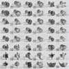 Wholesale Stud Earrings Stainless Steel Zircon Clawshaped Geometric Hip Hop Style Electroplated