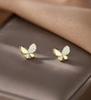 Wholesale Stud Earrings Sterling Silver Butterfly Diamondembedded Goldplated Mini Zircon Bow Animal Insect Zodiac Fairy Style For Women