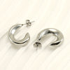 Wholesale Stud Earrings Titanium Steel 18K U Shaped Electroplated For Women