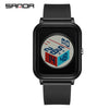 Wholesale Student Electronic Watch With Square Dial Acrylic Mirror Tpu Strap And Abs Case