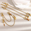 Wholesale Stylish Animal Patterned Doubleended Buckle Chain Pendant Accessories Electroplated 18K Gold Stainless Steel