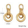 Wholesale Stylish Copper Plated Geometric Earrings For Women