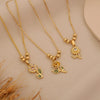Wholesale Sunflower Pendant Necklace Light Luxury 18K Plated Copper Floral Pastoral Style Jewelry