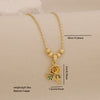 Wholesale Sunflower Pendant Necklace Light Luxury 18K Plated Copper Floral Pastoral Style Jewelry