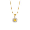 Wholesale Sunflower Pendant Stainless Steel Electroplated Clavicle Necklace For Women