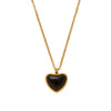 Wholesale Sweet And Cool Women's Jewelry Electroplated 18K Gold Titanium Steel Stainless Steel With Heart Water Drop Bell Patterns O Word Chain Earrings And Necklaces