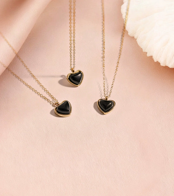 Wholesale Sweet And Cool Women's Jewelry Electroplated 18K Gold Titanium Steel Stainless Steel With Heart Water Drop Bell Patterns O Word Chain Earrings And Necklaces