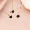 Wholesale Sweet And Cool Women's Jewelry Electroplated 18K Gold Titanium Steel Stainless Steel With Heart Water Drop Bell Patterns O Word Chain Earrings And Necklaces