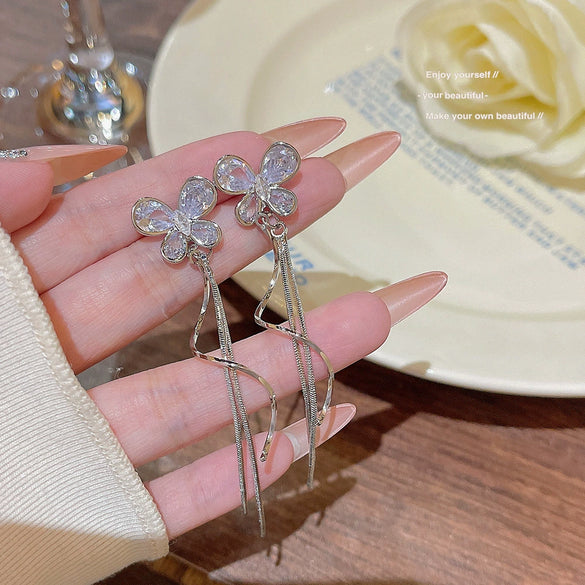 Wholesale Sweet Animal Zodiac Zircon Copper Earrings For Women With S925 Silver Needle