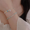Sweet Color Block Natural Stone Stone Asymmetrical Beaded Bracelets