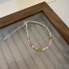 Sweet Color Block Natural Stone Stone Asymmetrical Beaded Bracelets