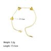 Wholesale Sweet Cool Style Love Water Drop Bell Pattern Titanium Steel Electroplated Heart Necklace And Bracelet Jewelry Set For Women